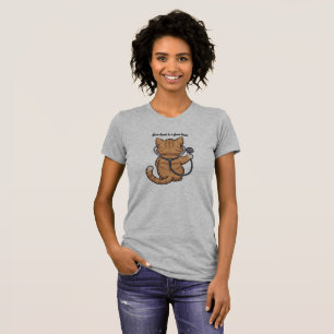 T-shirt Doctor Cat - Cute Funny Kitty avec Stethoscope T-S