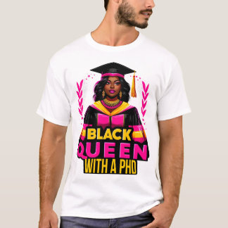 T-shirt Doctorat Black Queen Doctorat Diplôme
