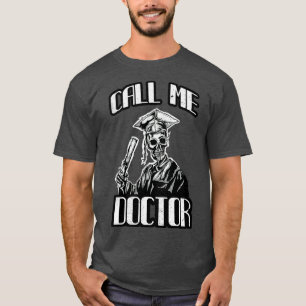 T-shirt Doctorat Cadeau Mortarboard Drôle Docteur