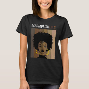 T-shirt Doctorat D Edd De L'Éducation Noir Af
