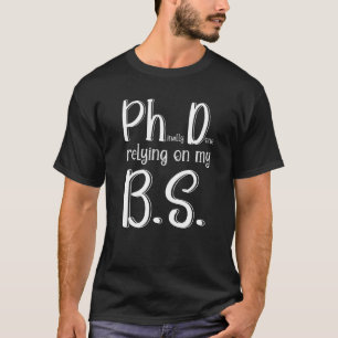 T-shirt Doctorat Doctorat Doctorat Diplôme Phinally Fait a