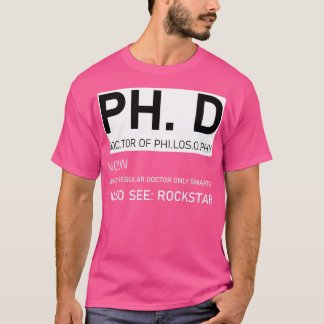 T-shirt Doctorat en philosophie 1