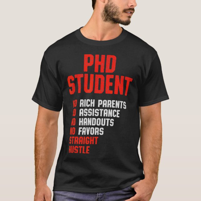 T-shirt Doctorat en thèse Dissertation Doctorat Graduation (Devant)