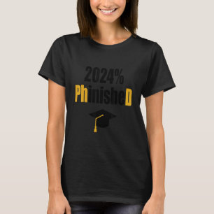 T-shirt Doctorat étudiant 2024 Phinished Graduation Doctor