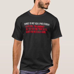 T-shirt Doctorat étudiant Candidat au doctorat Dissertatio