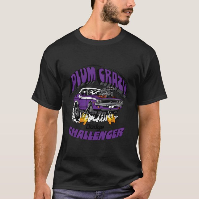 T-shirt Dodge Challenger Plum Crazy Dernier Call (Devant)