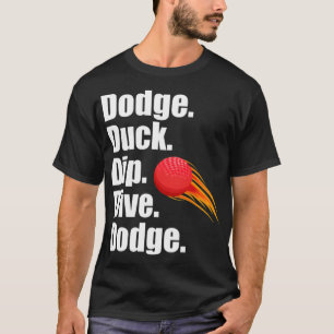 T-shirt Dodge Duck Dip Dive Dodge Funny Dodgeball labrador