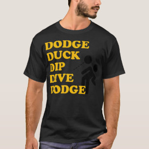T-shirt Dodge Duck Dip Dive noir labos noir labradors