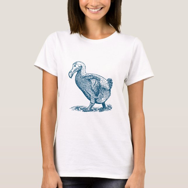 T-shirt Dodo Bird - Ocean Blue (Devant)