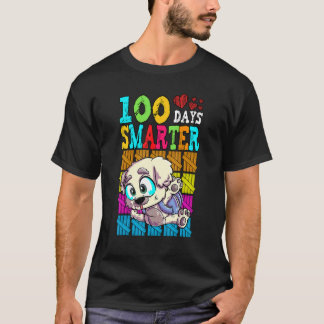 T-shirt Dog 100 Days Of School 100 Days Smarter