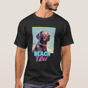 T-shirt Dog Beach T Shirt Cute Labrador Propriétaire Tee G