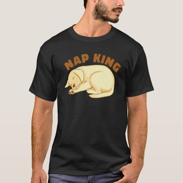 T-shirt Dog Golden Retriever Nap Sleeping Sleep Pajama Nig (Devant)