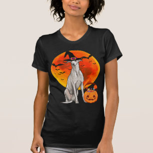 T-shirt Dog Halloween Greyhound Jack Lantern
