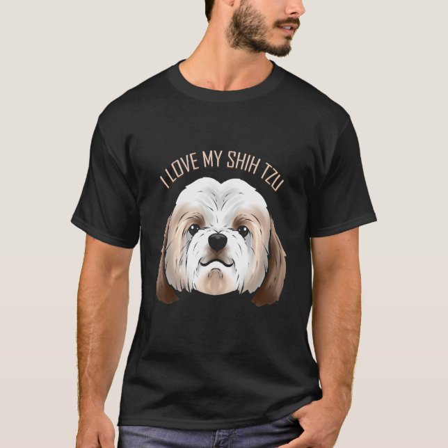 T-shirt Dog     I Love My Shih Tzu (Devant)