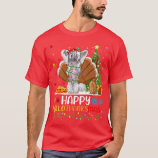 T-shirt Dog Lover Funny Happy Chinese Crested Dog HelloTha