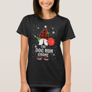 T-shirt Dog Maman Gnome Buffalo Plaid Matching Family Chri