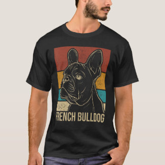 T-shirt Dog  Owner Vintage Animal Outfit Retro French Bull