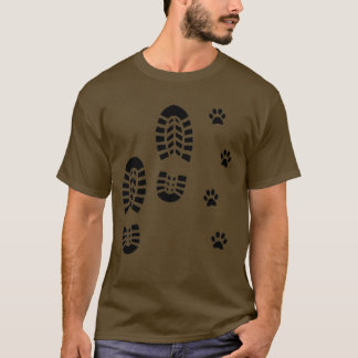 T-shirt Dog Paw Footprint Dog Lover Camping