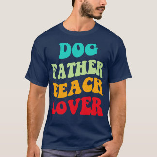 T-shirt Dog Père Beach Lover III