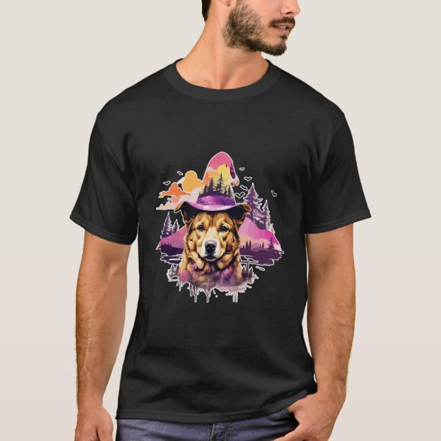 T-shirt Dog Pink Halloween 2 (Devant)
