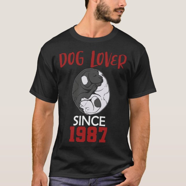 T-shirt Dog  since 1987 (Devant)