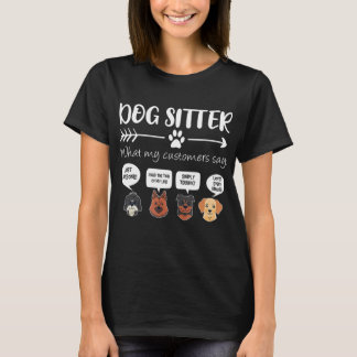 T-shirt Dog Walker Shirt Dog Walking Gift Funny Cute Dog F