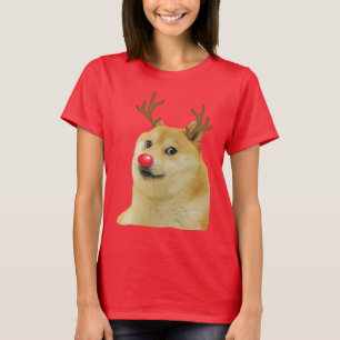 T-shirt Doge Dogright Doggo Chien Carte de Mème de Noël ro