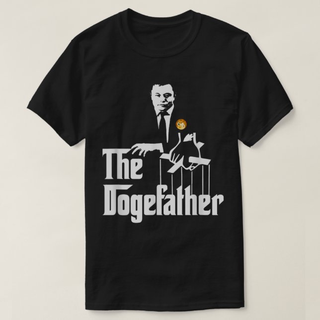 T-shirt Doge Meme Crypto Boss Parody Design (Design devant)