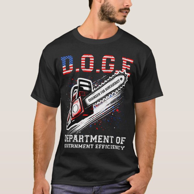 T-shirt DOGE Ministère De L'Efficacité Gouvernementale (Devant)