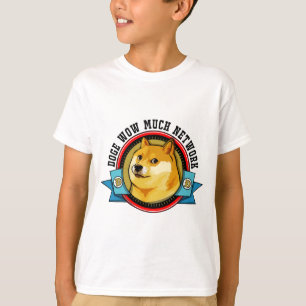 T-shirt Doge Shibe wow beaucoup d'emblème de réseau