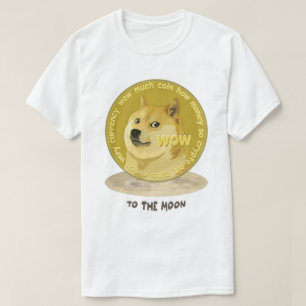 T-shirt DogeCoin - À la lune