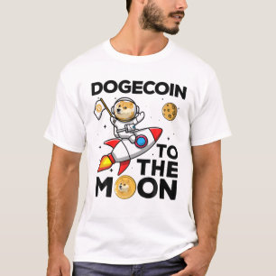 T-shirt Dogecoin À La Lune Doge Doge Doge Coin HODL Crypto