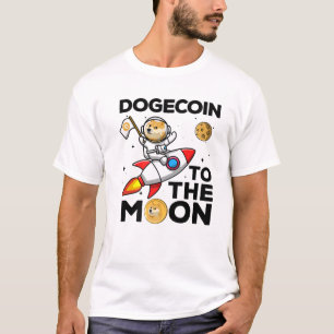 T-shirt Dogecoin À La Lune Funny Doge Coin HDL Crypto