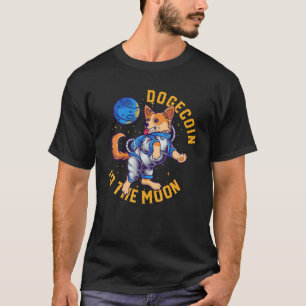 T-shirt Dogecoin À La Lune HODL Crypto Devise Mème Chien