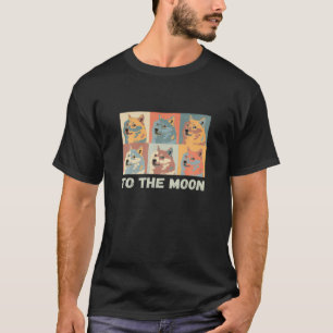 T-shirt Dogecoin À Moon Doge HODL Crypto Devise Mem