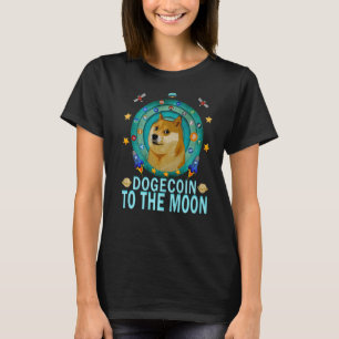 T-shirt Dogecoin Doge Hodl À La Lune Crypto Meme Dogecoi