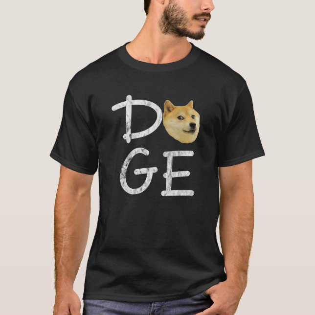 T-shirt Dogecoin Doge HODL Crypto Top Mème Drôle Hodler Sh (Devant)