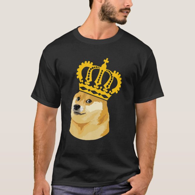T-shirt Dogecoin, Dogecoin, Doge Meme Beaucoup De Pièces (Devant)