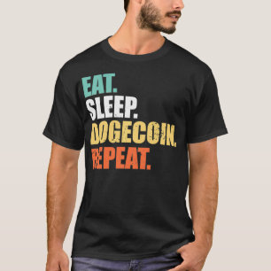 T-shirt Dogecoin Dogecoin Répéter, Chien Coin Crypto Curre
