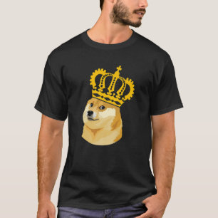 T-shirt Dogecoin King Funny Bitcoin Pun Shiba Inu Doge Coi