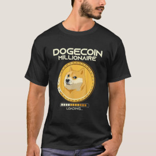 T-shirt Dogecoin Millionaire Chargement Cool Doge Coin Cry