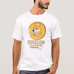 T-shirt Dogecoin Millionaire Funny HODL Doge Coin Crypto L