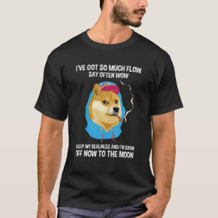 T-shirt Dogecoin Rap Funny Doge Hip hop de pièce