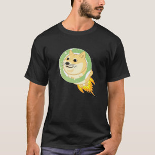 T-shirt Dogecoin Shert À La Moon Coin Doge Hommes Jeunes F