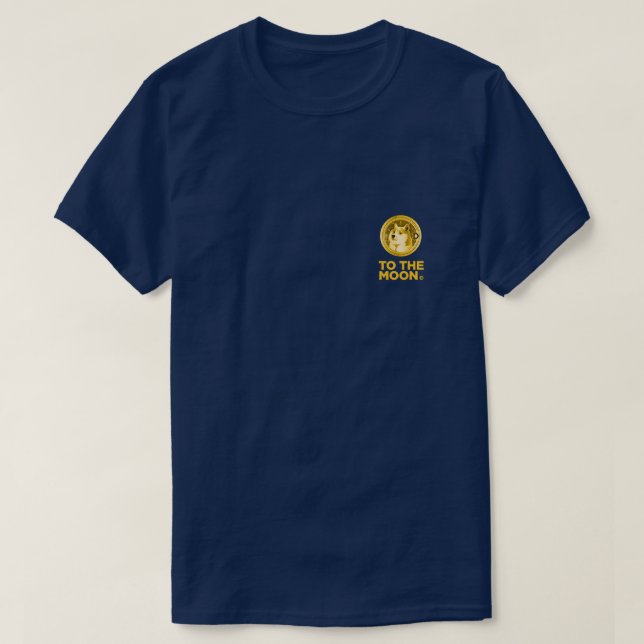 T-SHIRT DOGECOIN TO THE MOON (Design devant)