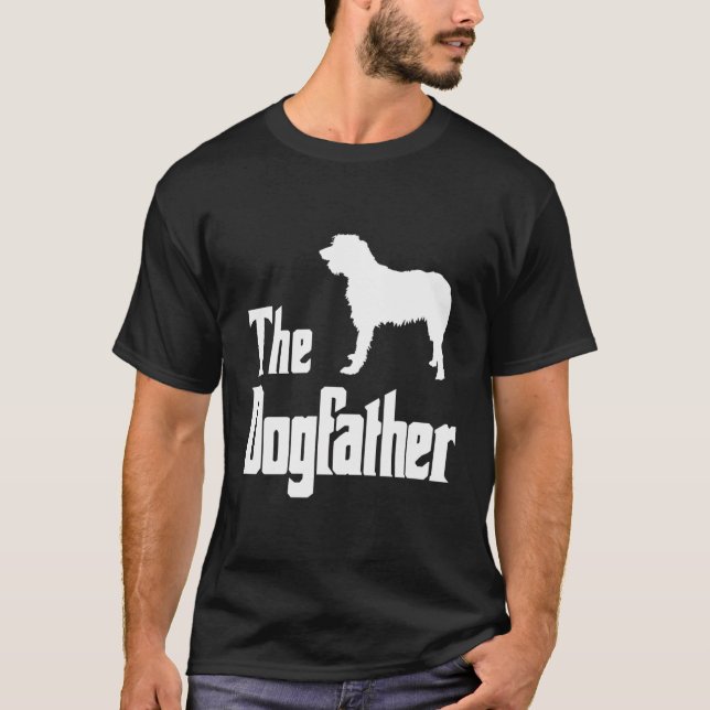 T-shirt Dogfather Funny Chig Cadeau Funny Irish Wolfhound (Devant)