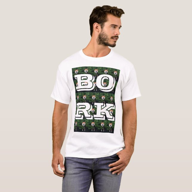 T-shirt Doggo dans Bush (BORK AUDACIEUX) (Devant entier)