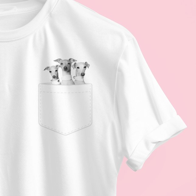 T-shirt Dogs In Pocket | Custom Pet Photo Meeko The Iggy (Créateur téléchargé)