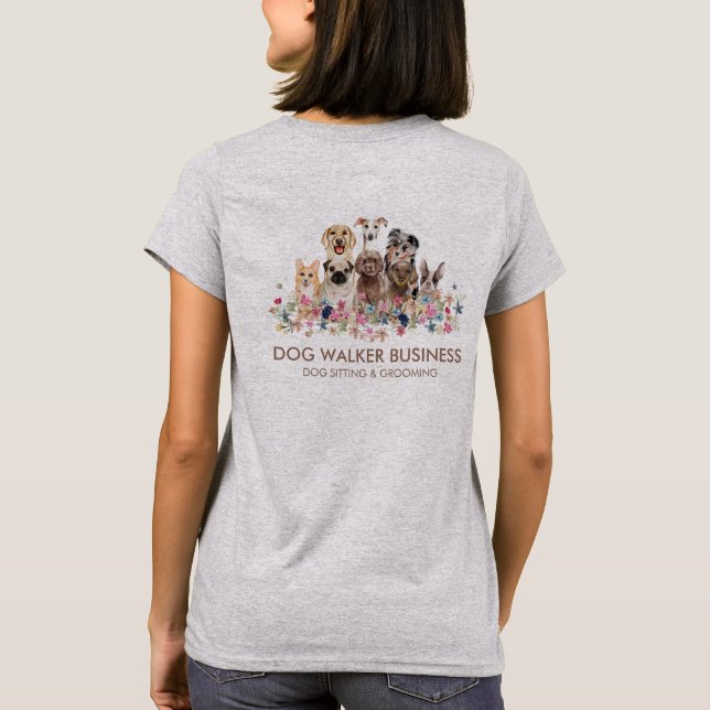 T-shirt Dogs Services balanceur à double face (Dos)
