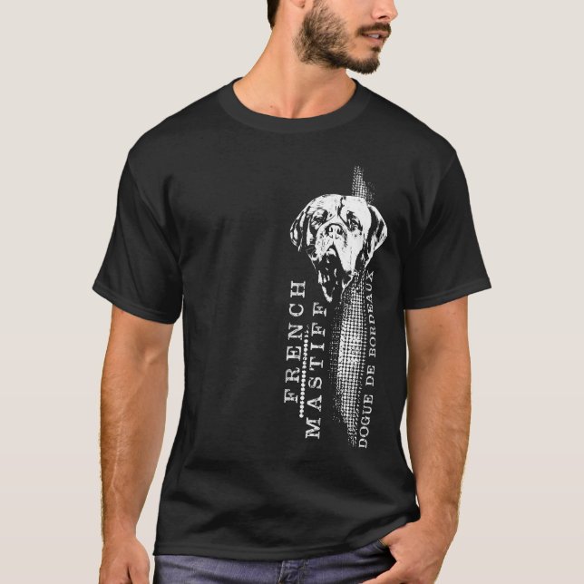 T-shirt Dogue de Bordeaux - mastiff français (Devant)